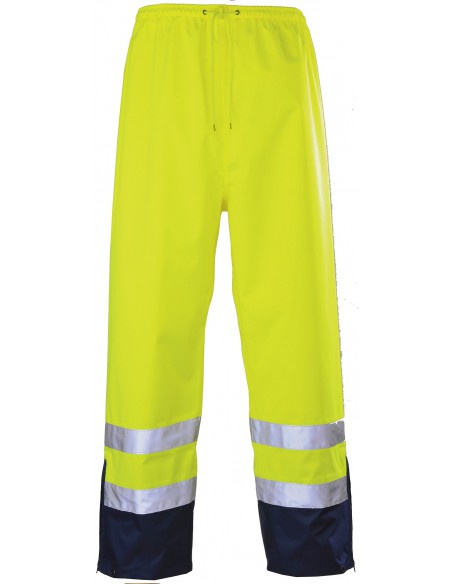 Pantalon de pluie haute visibilité EN471 classe 2 en polyester Oxford 7AIT