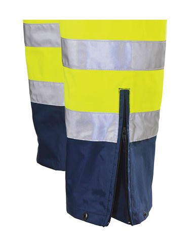 Pantalon de pluie haute visibilité EN471 classe 2 en polyester Oxford 7AIT