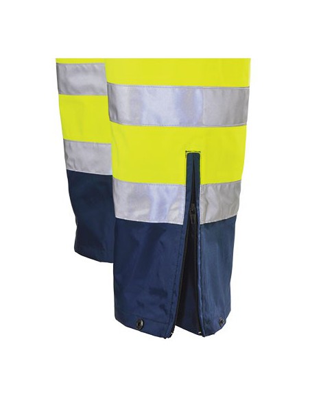 Pantalon de pluie haute visibilité EN471 classe 2 en polyester Oxford 7AIT