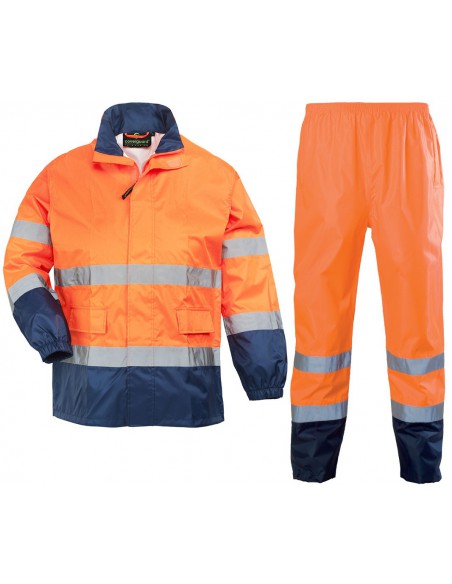 Ensemble de pluie haute visibilité EN471 classe 3 7HWR