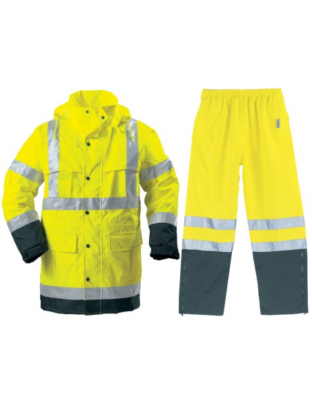 Ensemble de pluie haute visibilité EN471 classe 3 7HWS