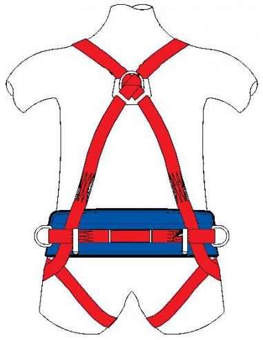 Harnais ceinture de maintien 2 points d'ancrage 71055