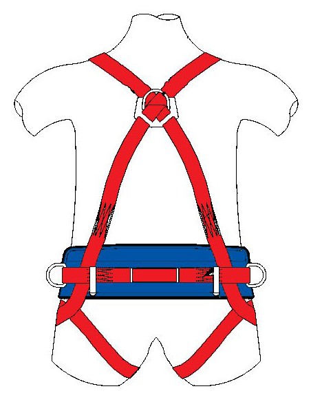 Harnais ceinture de maintien 2 points d'ancrage 71055