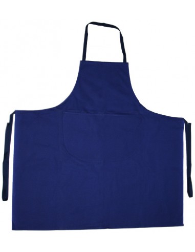 Tablier bavette 100% coton marine - 56101
