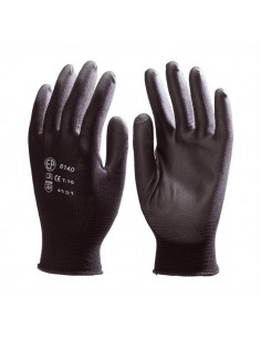 Gants légers fine enduction polyuréthane noir 6140