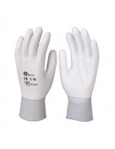 Gants légers fine enduction polyuréthane blanc 6020