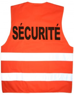 Gilet fluo haute visibilité EN 20471 classe 2 - SECURITE