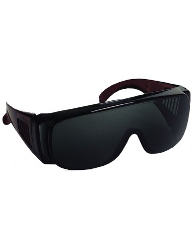 Lunettes de protection, filtre indice 5 pour soudage autogène, utilisable en sur-lunettes ou lunettes visiteurs