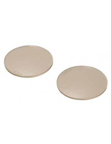 Lot de 2 verres "Carborock" incolores diamètre 50 mm. pour modèle 060820