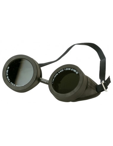 Lunettes de protection, monture ABS, verres remplaçables teinte indice 5 pour soudage autogène