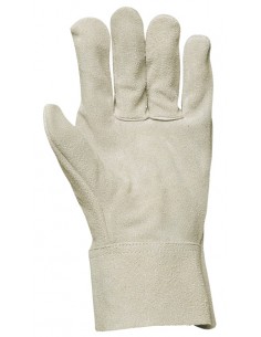 Gants de protection soudeur contre les risques mécaniques, thermiques, tout croûte de cuir vachette, manchette 7 cm