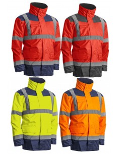 Parkas haute visibilité EN ISO 20471 classe 3 veste/gilet amovible - 7KAN 2