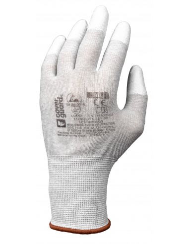 Gants ANTISTATIC, tricoté jauge 13 enduction bouts de doigts PU - 1EST800