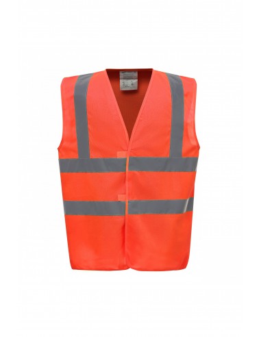 Gilet fluo haute visibilité EN ISO 20471 classe 2 ceintures et baudriers