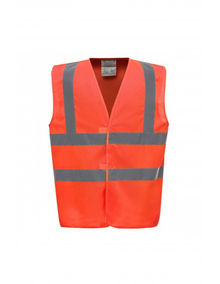 Gilet fluo haute visibilité EN ISO 20471 classe 2 ceintures et baudriers