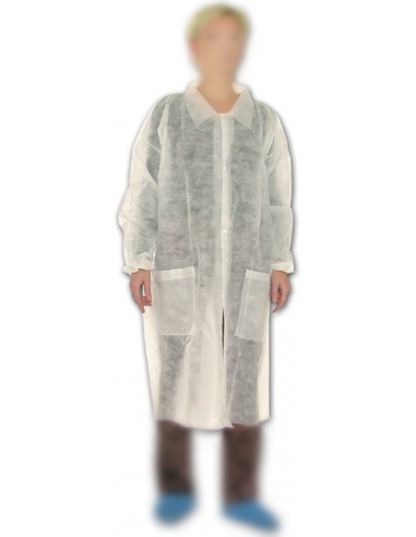 Blouse de protection de catégorie 1 en polypropylène contre les salissures sèches