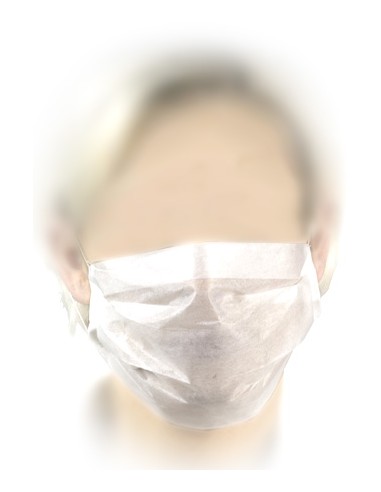 Masque d'hygiène à usage court visiteur, ce masque n'est pas un équipement de protection individuelle, il ne protège pas le port