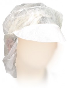 Coiffe en non tissé avec couvre chevelure