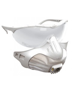 Ensemble combiné de protection respiratoire type FFP3 avec lunettes intégrées