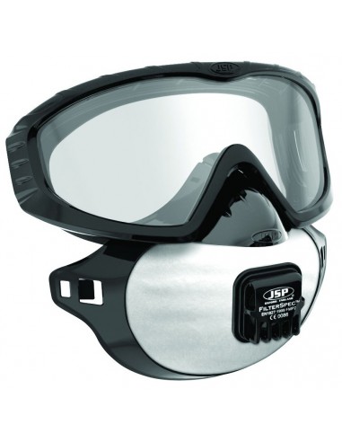 Ensemble combiné de protection respiratoire contre les particules de faible à moyenne toxicité type FFP2 avec lunette-masque int