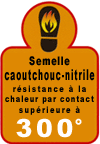 Résistance à la chaleur par contact supérieure à 300°